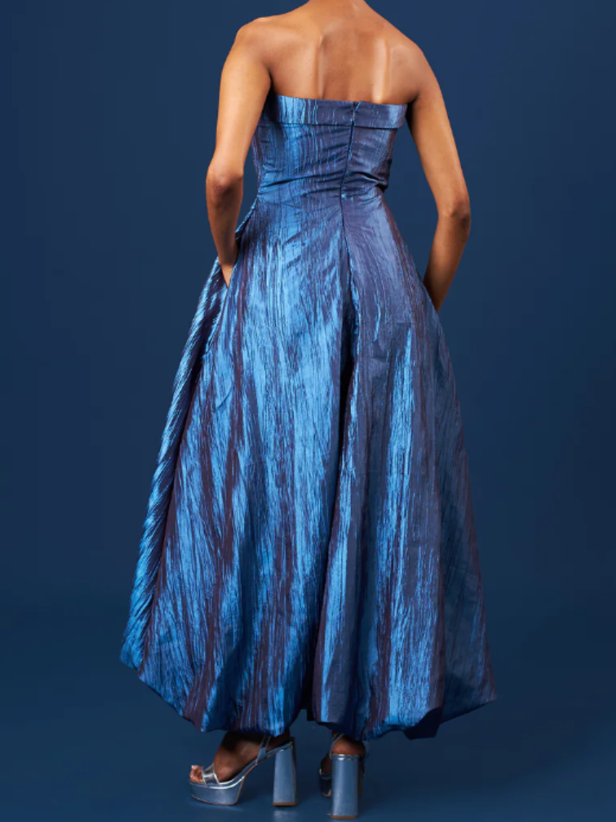 Brocade Strapless Jumpsuit