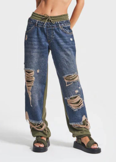 Jogger Stretchy Denim Pants