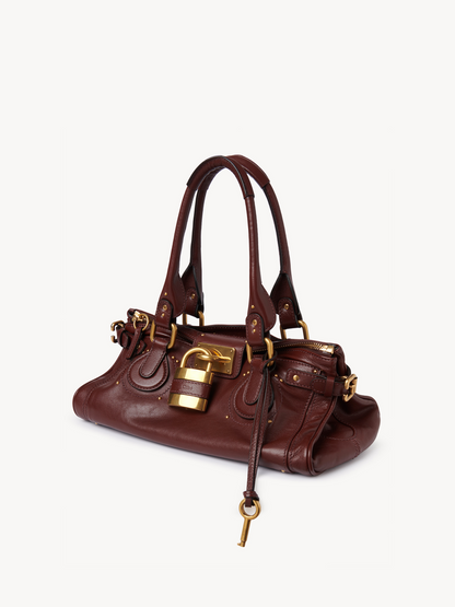 Leather Padlock Shoulder Bag