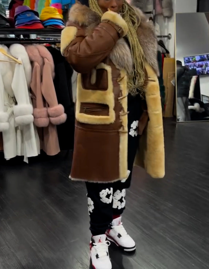 Brown Warm Casual Coat