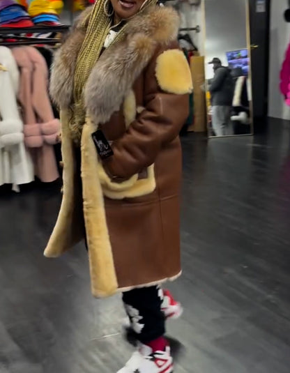 Brown Warm Casual Coat