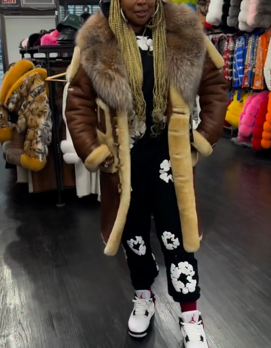 Brown Warm Casual Coat