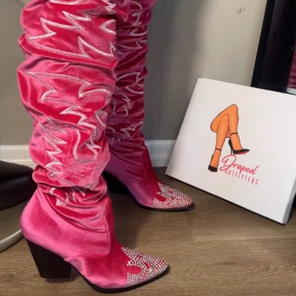 Casual Printing Long Boots