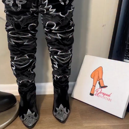 Casual Printing Long Boots