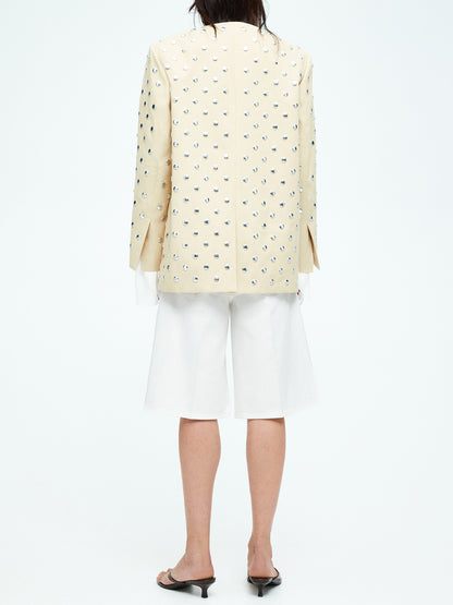 Studded Simple Oversized Blazer