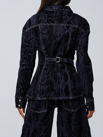 Dark Washed Denim Top