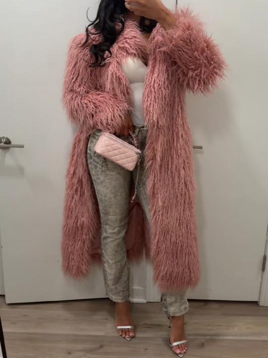 Faux Fur Long Coat