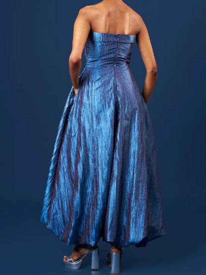 Brocade Strapless Jumpsuit