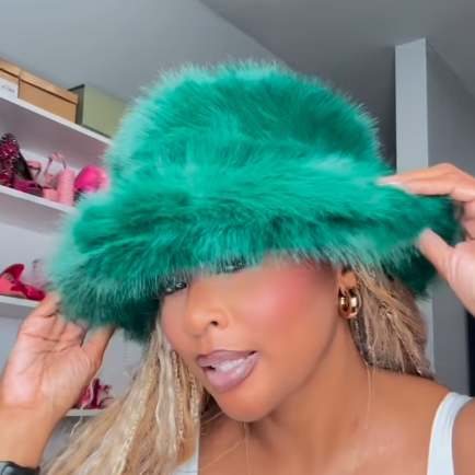 Warm Faux Fur Bucket Hat
