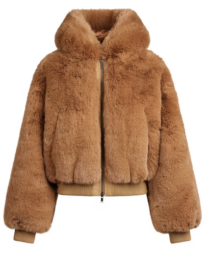 Fab Faux Fur Hoodie Jacket