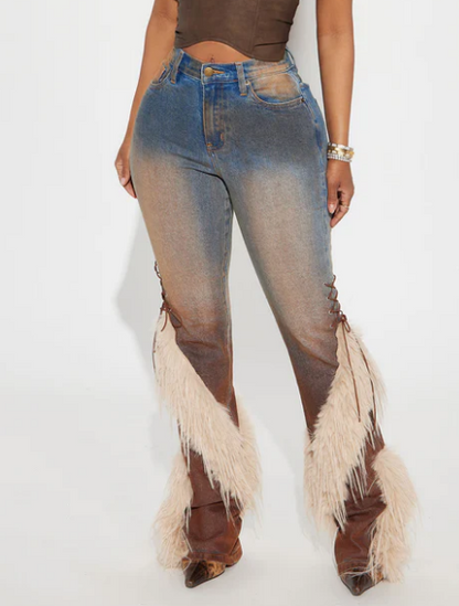Fab Faux Fur Jeans