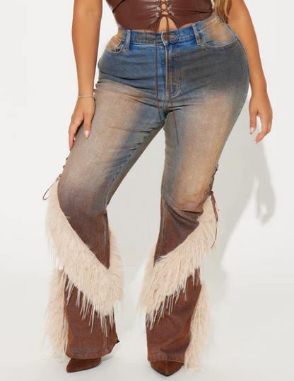 Fab Faux Fur Jeans