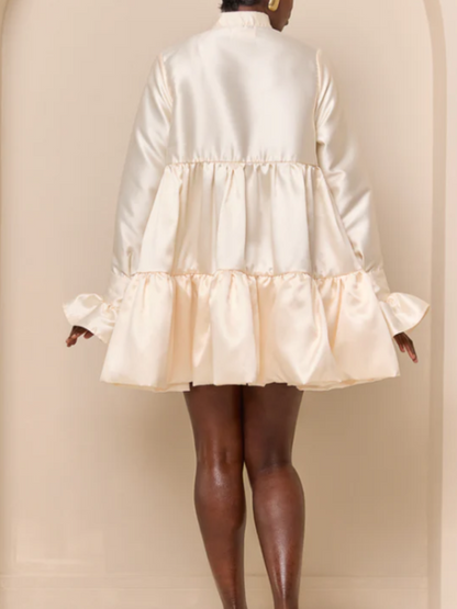 Ruffled Pleated Dress