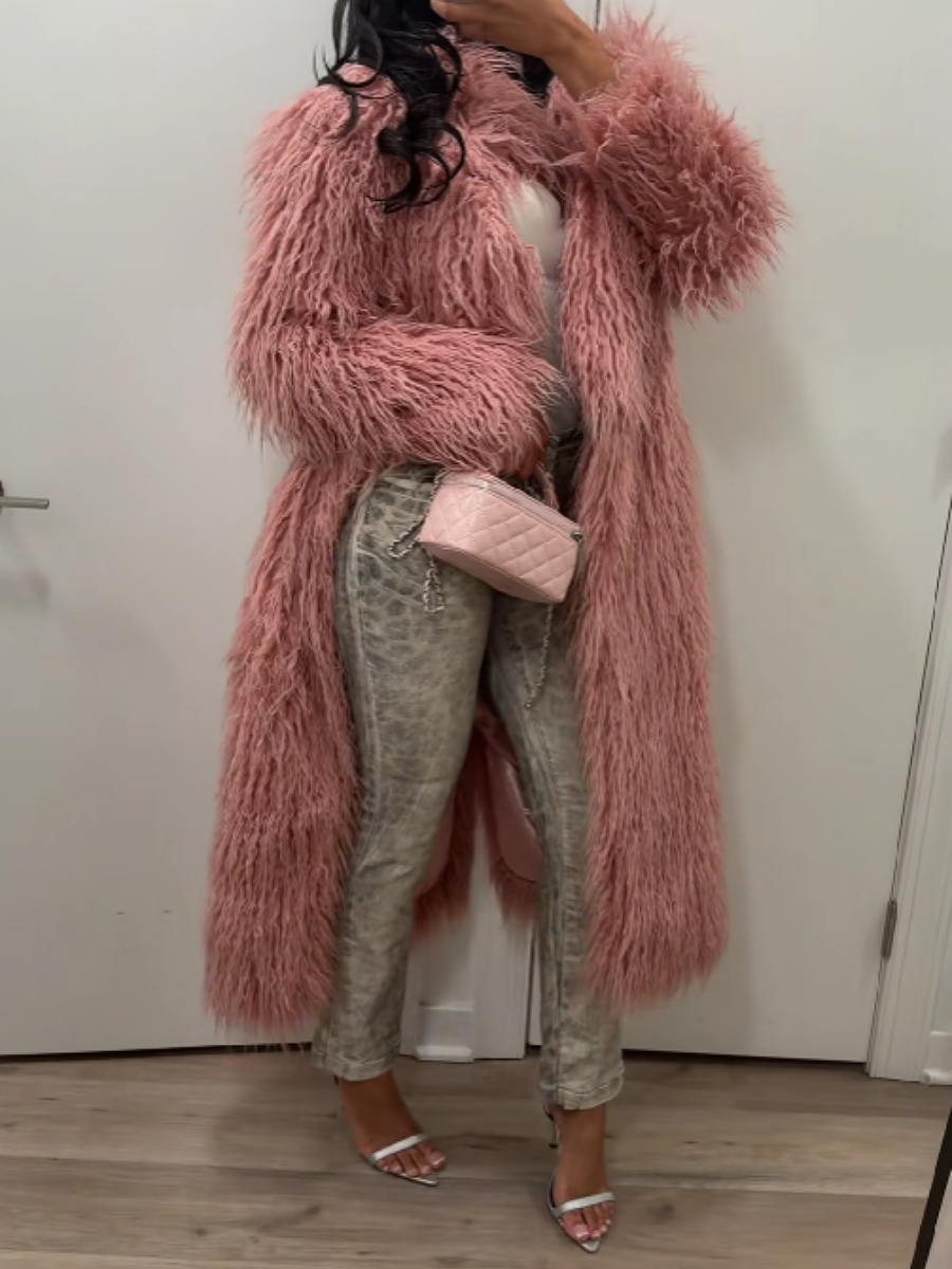Faux Fur Long Coat