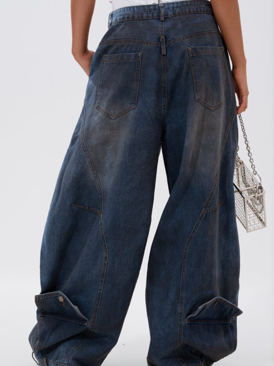 High-Rise Resistant Design Jeans