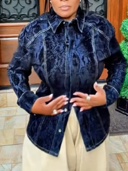 Dark Washed Denim Top