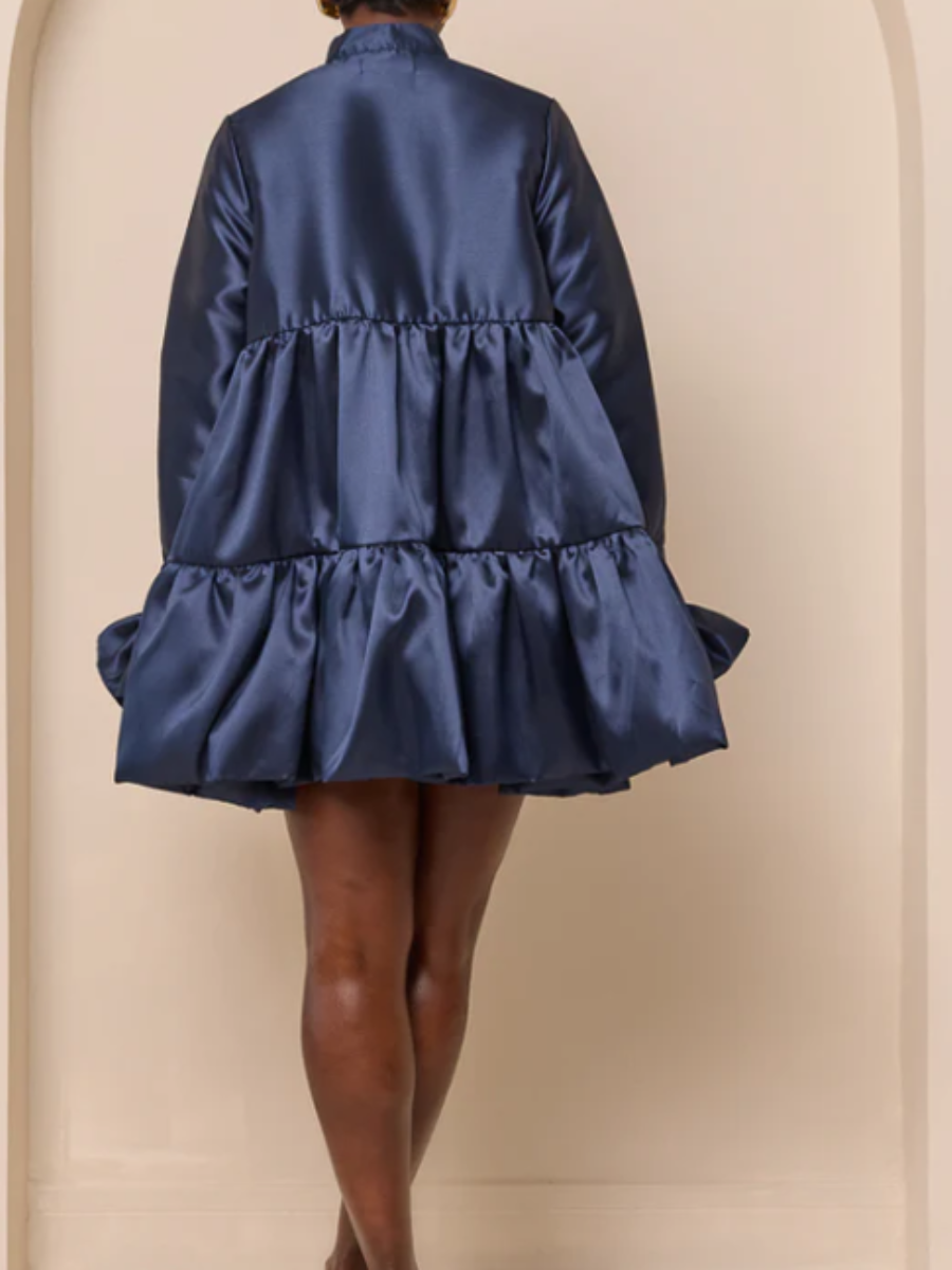Ruffled Pleated Dress