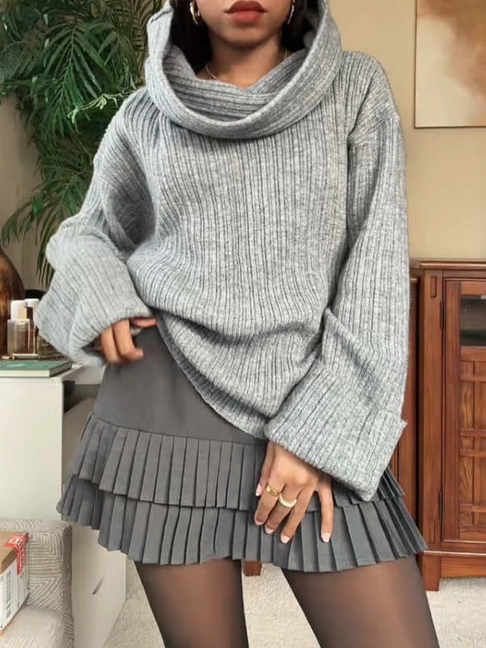 Knitted Off-the-shoulder Top