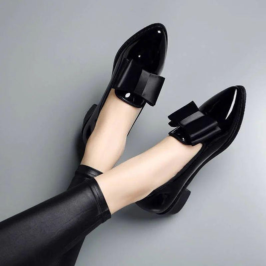 Casual Patent Shiny Leather Pumps