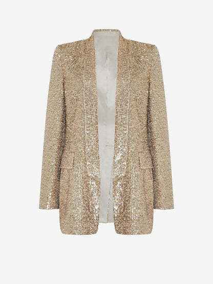 Sequined Long Sleeve Blazer