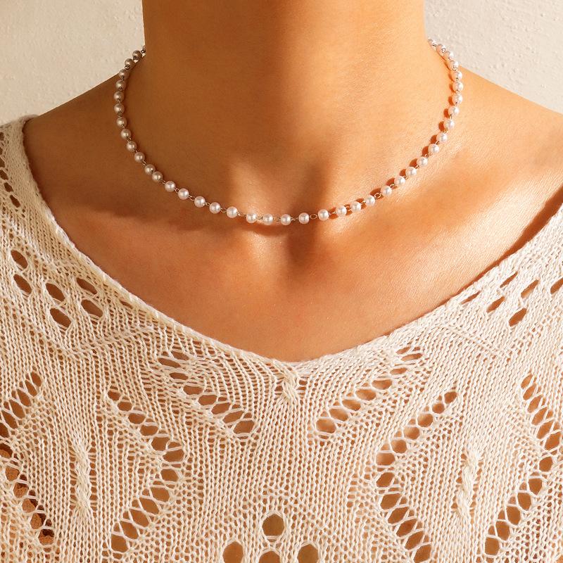 Flower Shell Love Beaded Neck Chain