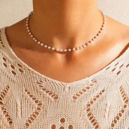 Flower Shell Love Beaded Neck Chain