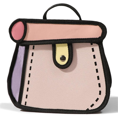 2D Cartoon Anime Girl Heart Cute Cake Bag