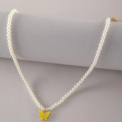 Flower Shell Love Beaded Neck Chain