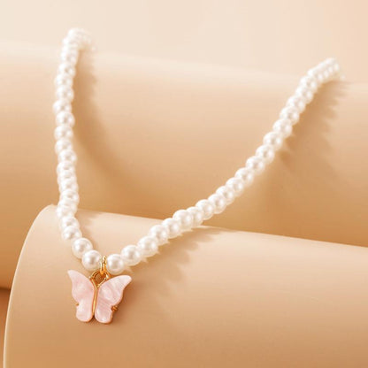 Flower Shell Love Beaded Neck Chain