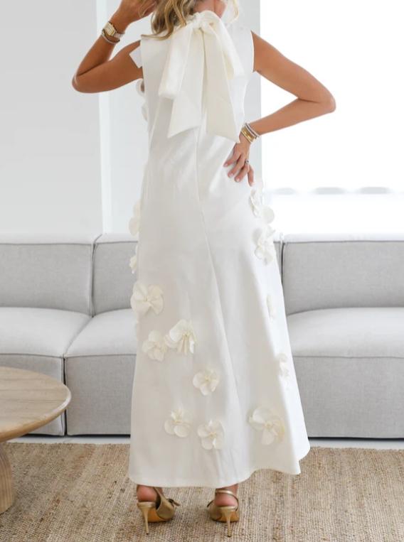 Gorgeous Flower Sleeveless Maxi Dress