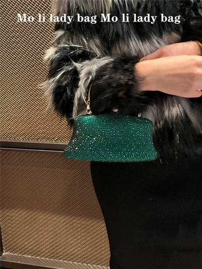 Rhinestone Bag Gradient Evening Bag