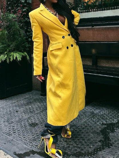 Fab Yellow Coat Outfit