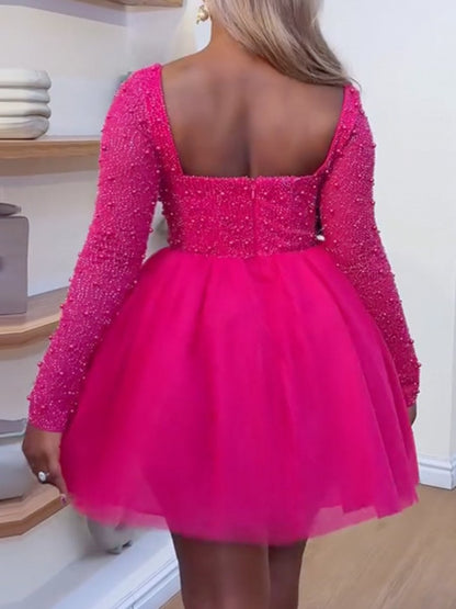 Rose Pearl Tutu Dress