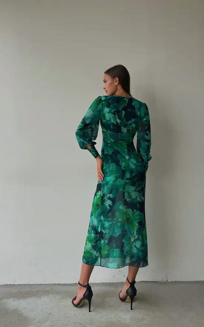 Emerald Midi Dress